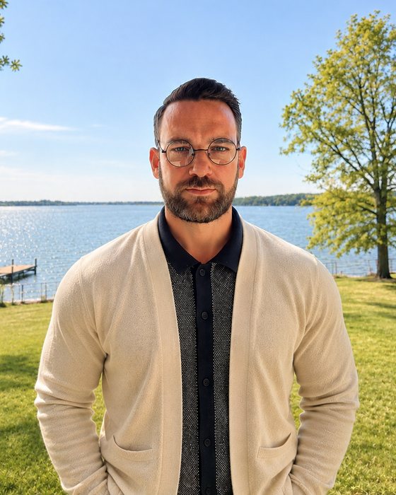 Joe Ascanio standing by Lake Norman